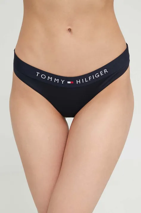Brazílske plavkové nohavičky Tommy Hilfiger tmavomodrá farba