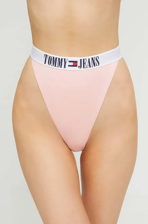 Brazilke za kopanje Tommy Jeans roza barva