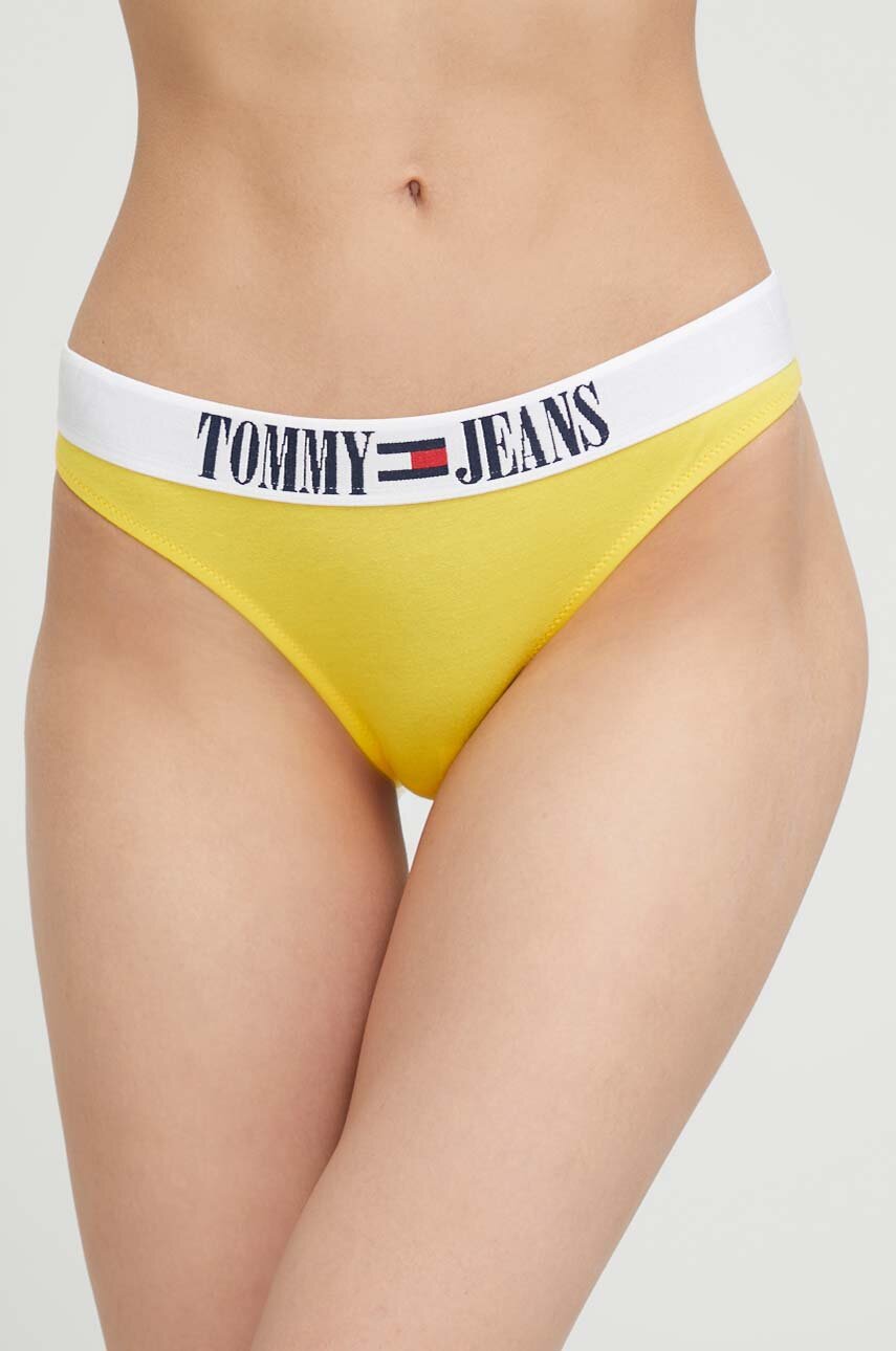 Tommy Jeans figi kolor żółty