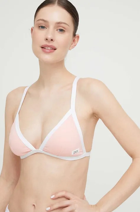 Bikini top Tommy Jeans χρώμα: ροζ