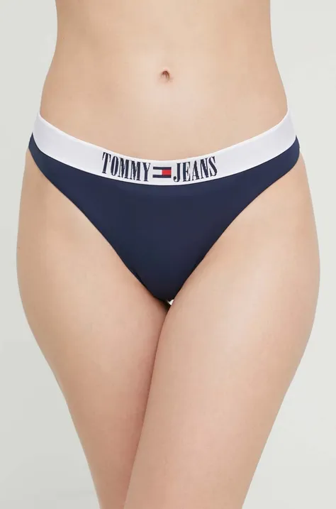 Plavkové nohavičky Tommy Jeans tmavomodrá farba