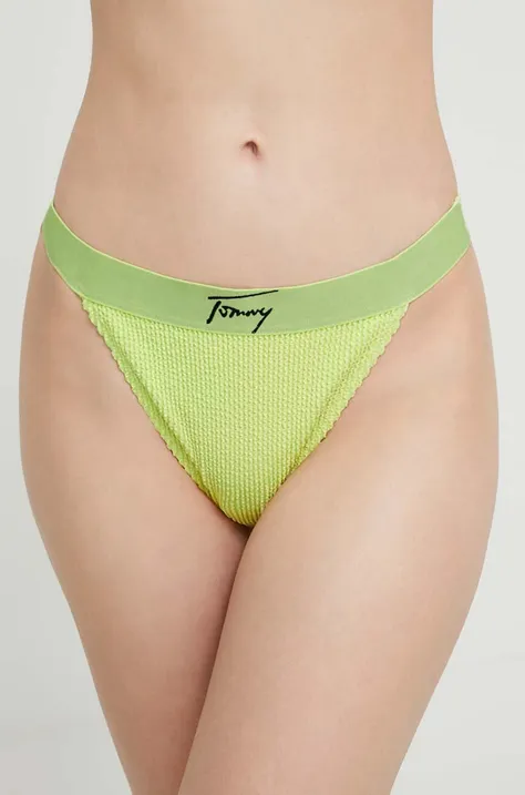Tommy Jeans brazil bikini alsó zöld