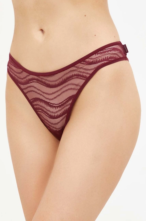 Calvin Klein Underwear chiloti culoarea violet, transparent