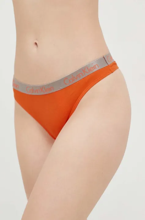 Calvin Klein Underwear stringi kolor pomarańczowy
