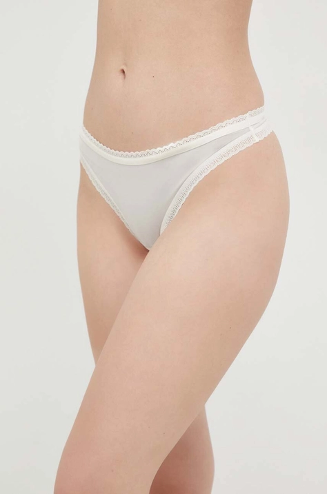 Tanga Calvin Klein Underwear bílá barva