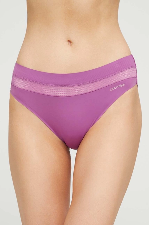 Spodnjice Calvin Klein Underwear vijolična barva