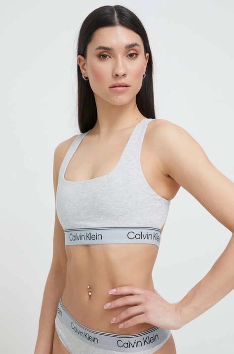 Grudnjak Calvin Klein Underwear boja: siva, s uzorkom