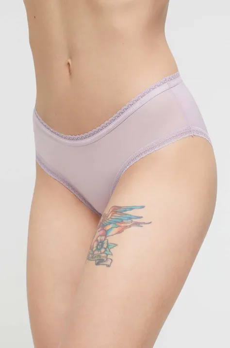 Spodnjice Calvin Klein Underwear vijolična barva