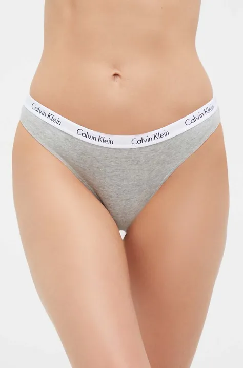 Nohavičky Calvin Klein Underwear 5-pak oranžová farba, 000QD3586E
