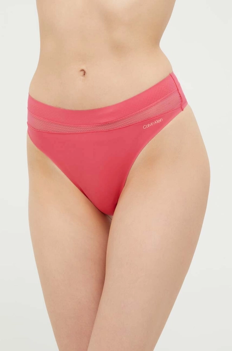 Calvin Klein Underwear tanga culoarea roz