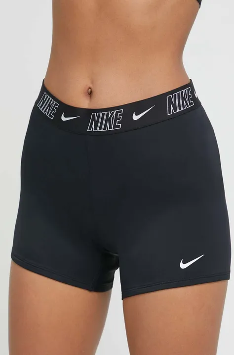 Plavkové šortky Nike Logo Tape čierna farba