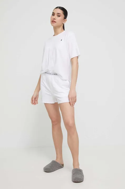 Пижама Polo Ralph Lauren дамска в бяло 4P8029