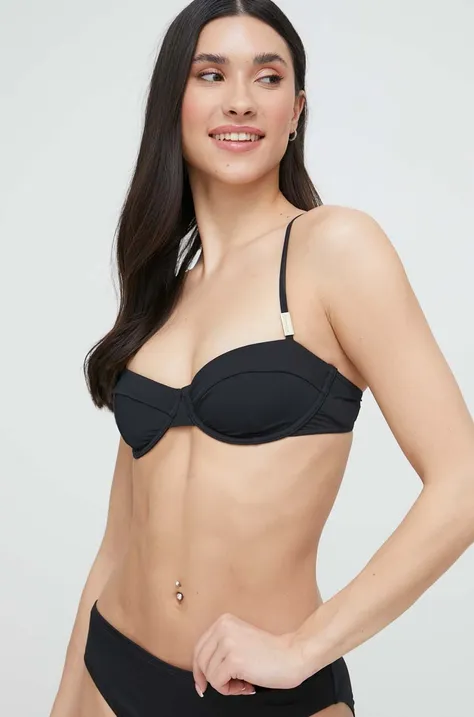 Bikini top Calvin Klein χρώμα: μαύρο