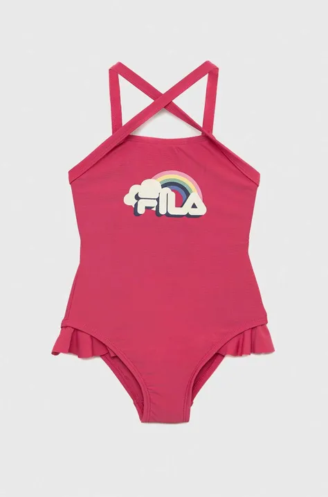 Dječji jednodijelni kupaći kostim Fila boja: ružičasta
