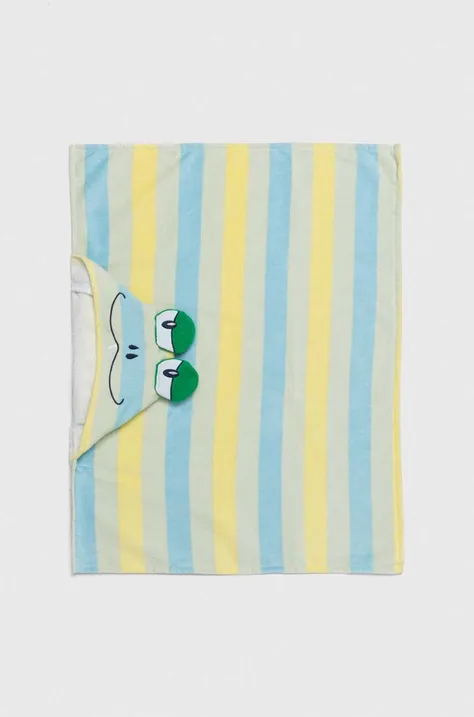 Παιδική βαμβακερή πετσέτα United Colors of Benetton χρώμα: πράσινο