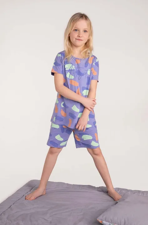 Coccodrillo pijamale de bumbac pentru copii