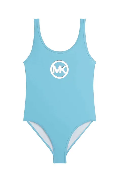 Суцільний дитячий купальник Michael Kors колір бірюзовий