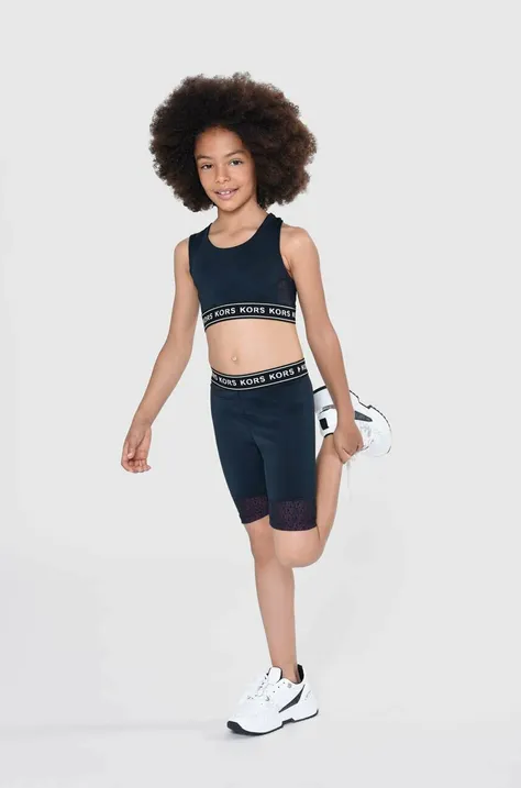 Дитячий спортивний бюстгальтер Michael Kors колір чорний