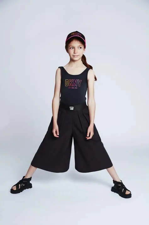 Ολόσωμο παιδικό μαγιό DKNY χρώμα: μαύρο