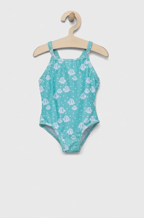 Суцільний дитячий купальник zippy колір бірюзовий