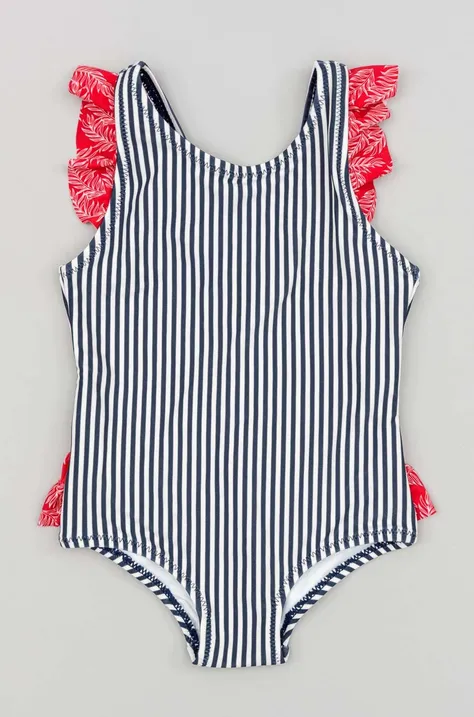 Jednodijelni kupaći kostim za bebe zippy boja: tamno plava