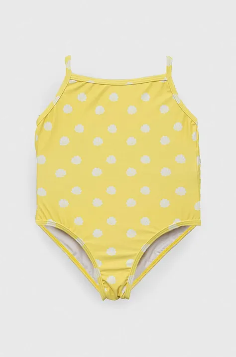 Суцільний дитячий купальник zippy колір жовтий