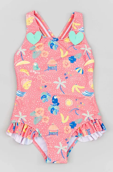 Jednodijelni kupaći kostim za bebe zippy boja: ružičasta