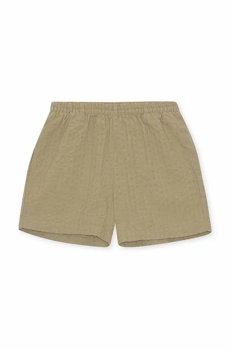 Dječje pidžama kratke hlače Konges Sløjd boja: zelena, s uzorkom