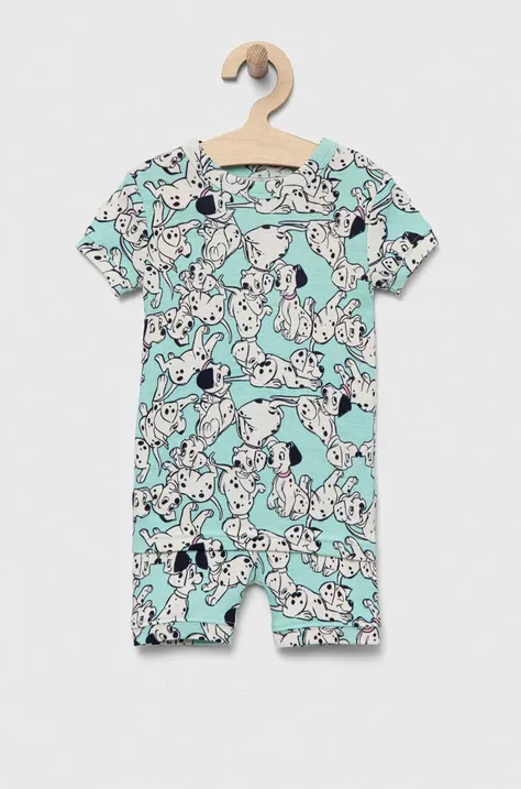 GAP piżama bawełniana dziecięca x Disney kolor niebieski wzorzysta