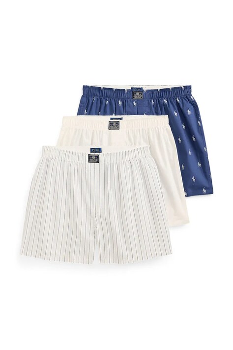 Polo Ralph Lauren Bokserki męskie bawełniane 3-pack białe 714830273