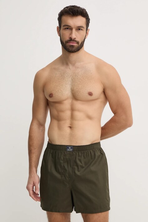 Bavlněné boxerky Polo Ralph Lauren 3-pack zelená barva, 714830273