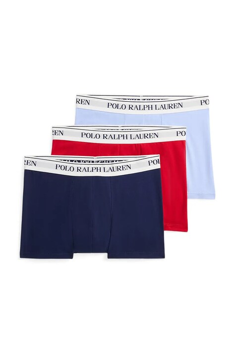 Polo Ralph Lauren bokserki męskie bawełniane z elastanem 3-pack granatowe 714830299
