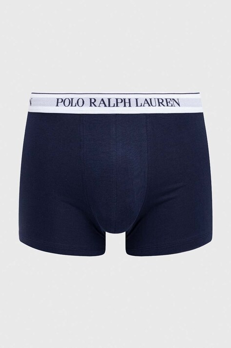 Polo Ralph Lauren Боксери чоловічі бавовняні з еластаном 3 шт — SS23-BIM02G, темно-синій — фото 2