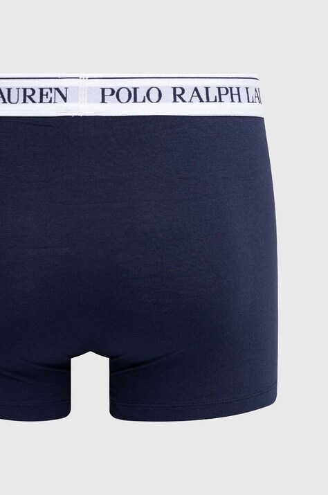 Polo Ralph Lauren Боксери чоловічі бавовняні з еластаном 3 шт — SS23-BIM02G, темно-синій — фото 3