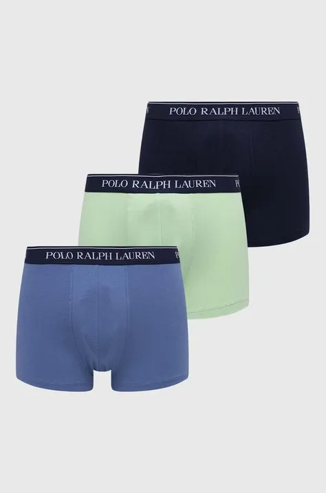 Bokserice Polo Ralph Lauren 3-pack za muškarce, boja: zelena