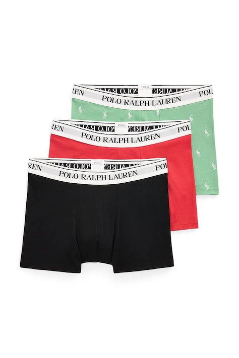 Polo Ralph Lauren boxeri 3-pack bărbați, culoarea verde, 714830299