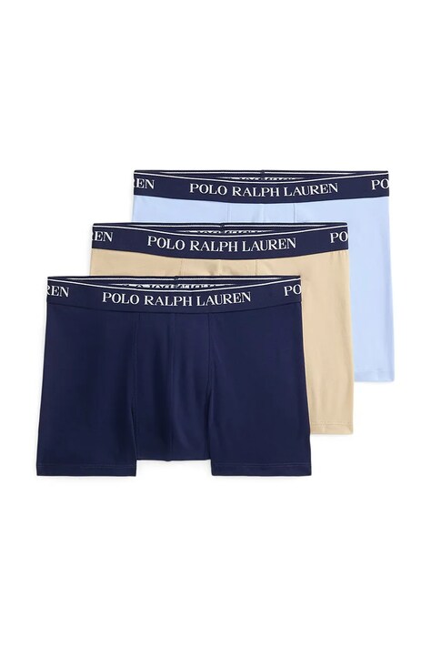 Polo Ralph Lauren bokserki męskie bawełniane z elastanem 3-pack beżowe 714830299
