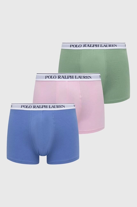 Боксери Polo Ralph Lauren 3-pack чоловічі колір сірий