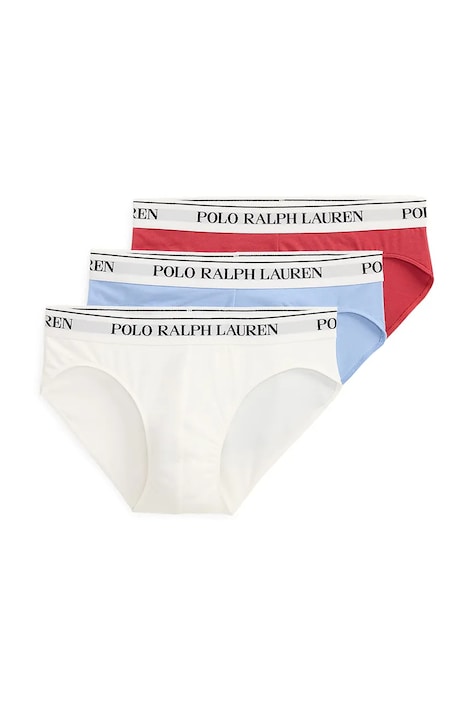 Polo Ralph Lauren slipy męskie z bawełną 3-pack białe 714840543