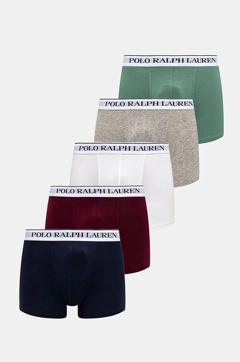 Боксеры Polo Ralph Lauren 5 шт мужские цвет белый 714864292