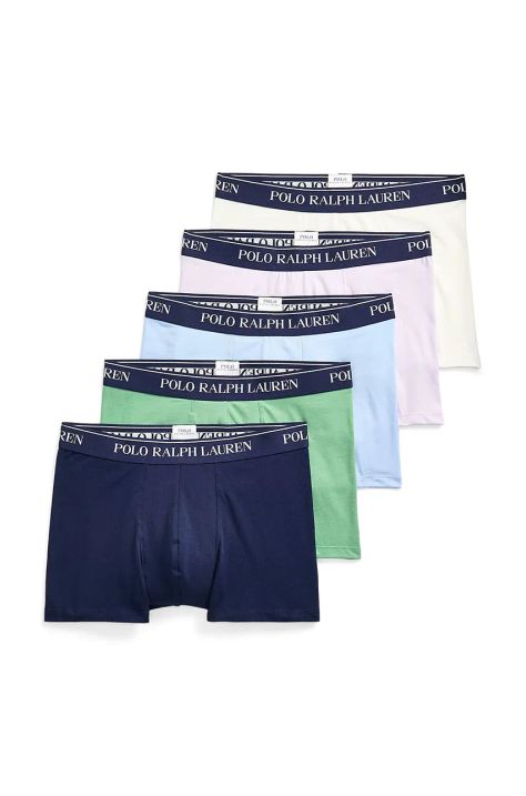 Boksarice Polo Ralph Lauren 5-pack moške, mornarsko modra barva, 714864292