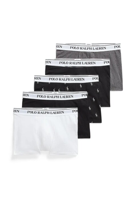Боксеры Polo Ralph Lauren 5 шт мужские цвет серый 714864292