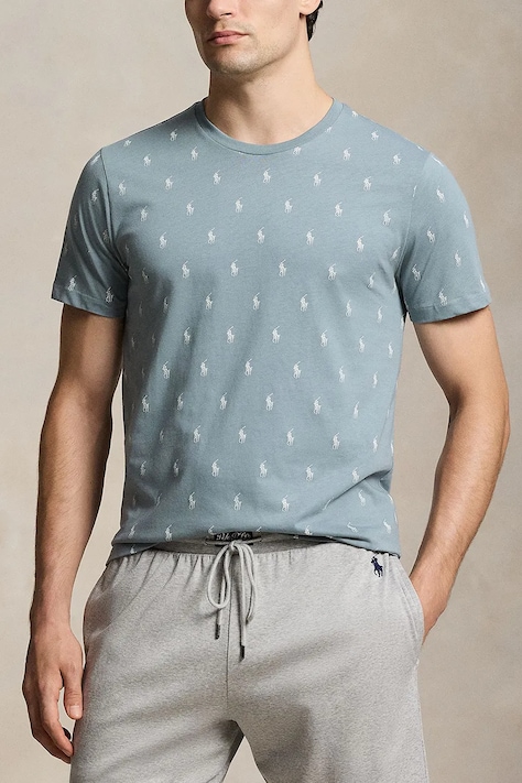 Polo Ralph Lauren T-shirt piżamowy męski bawełniany szary 714899612