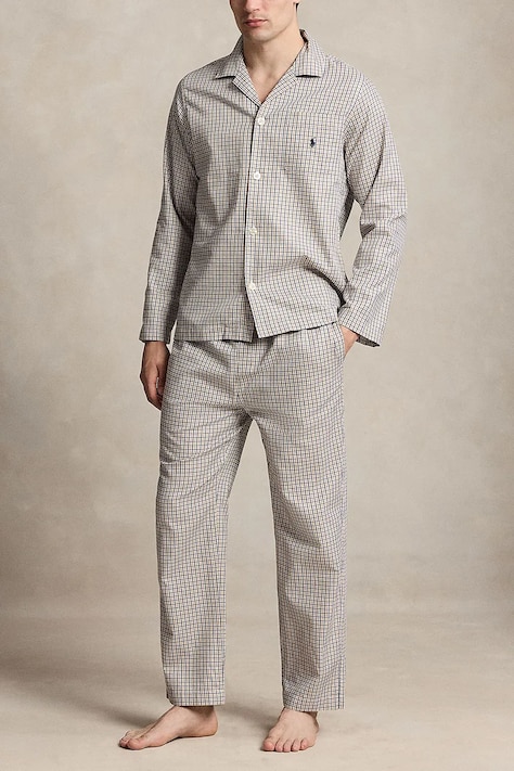 Polo Ralph Lauren Piżama dwuczęściowa męska bawełniana szara 714899627