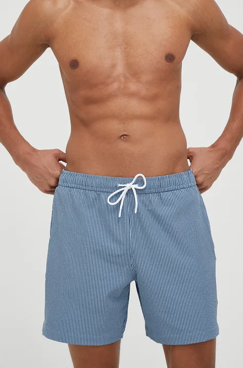 Kratke hlače za kupanje Abercrombie & Fitch boja: tamno plava