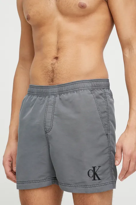 Calvin Klein pantaloni scurti de baie culoarea gri