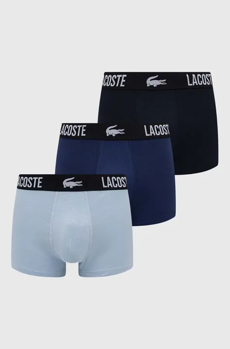 Bokserice Lacoste 3-pack za muškarce, boja: tamno plava