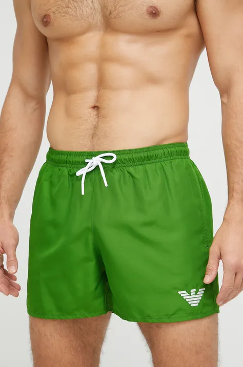 Emporio Armani Underwear szorty kąpielowe kolor zielony