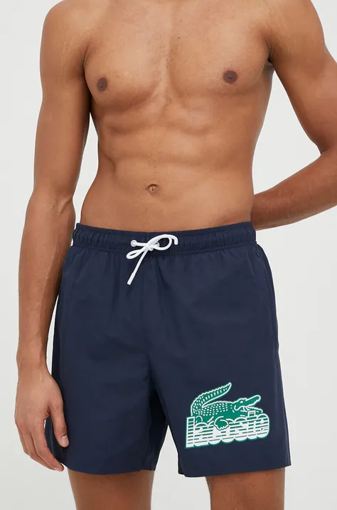 Kratke hlače za kupanje Lacoste boja: tamno plava