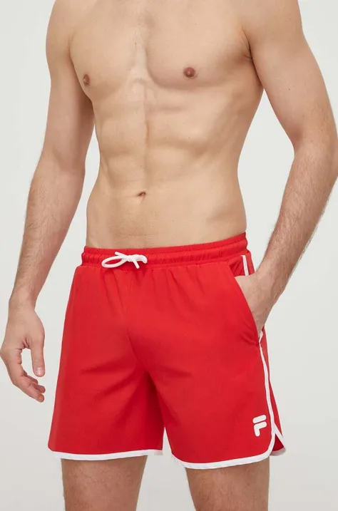 Kratke hlače za kupanje Fila boja: crvena